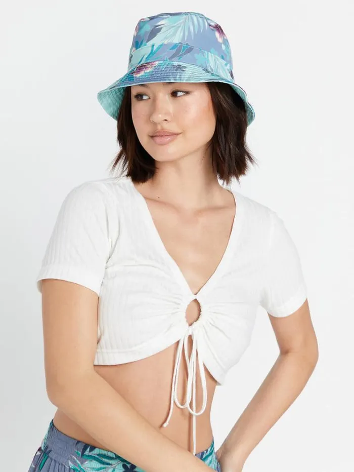 Womens Hats and Beanies Volcom Brohama Bucket Hat 8211 Glacier Blue