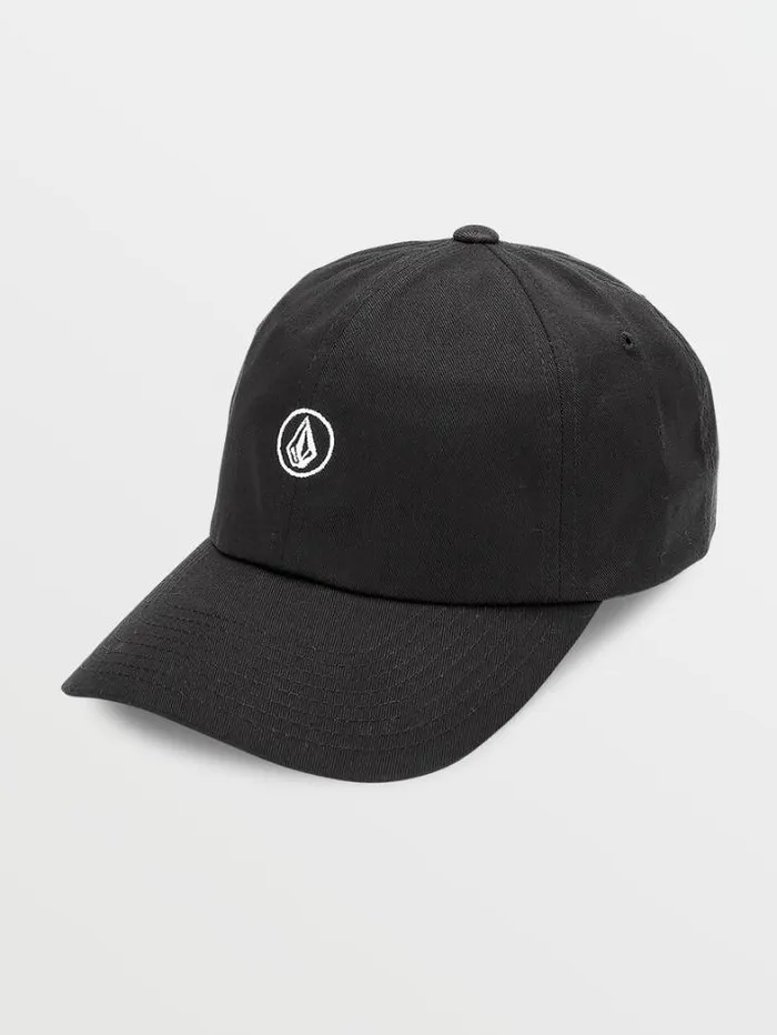 Womens Hats and Beanies Volcom Circle Stone Dad Hat 8211 Black