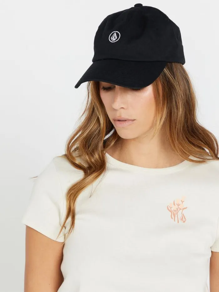 Womens Hats and Beanies Volcom Circle Stone Dad Hat 8211 Black
