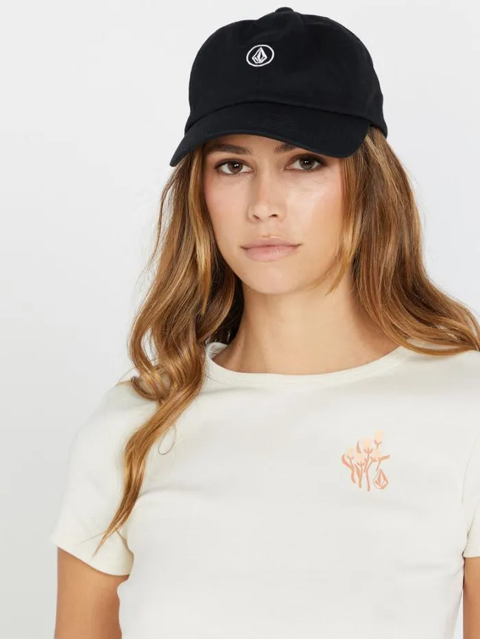 Womens Hats and Beanies Volcom Circle Stone Dad Hat 8211 Black
