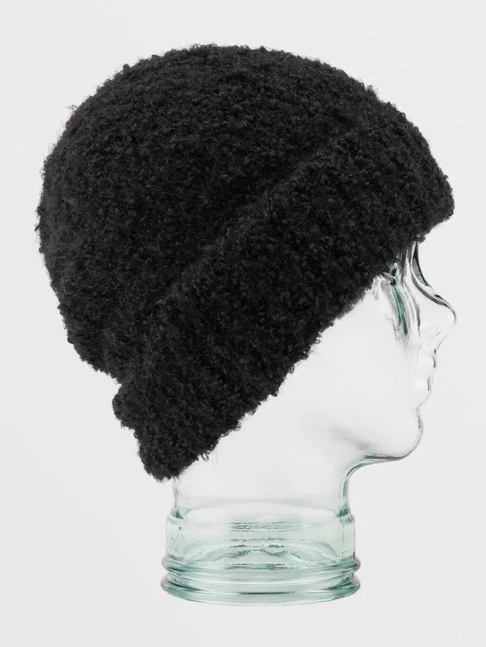 Womens Hats and Beanies Volcom Stone Teddy Beanie 8211 Black