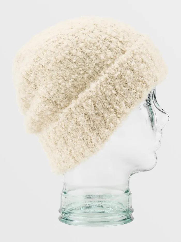 Womens Hats and Beanies Volcom Stone Teddy Beanie 8211 Moonbeam
