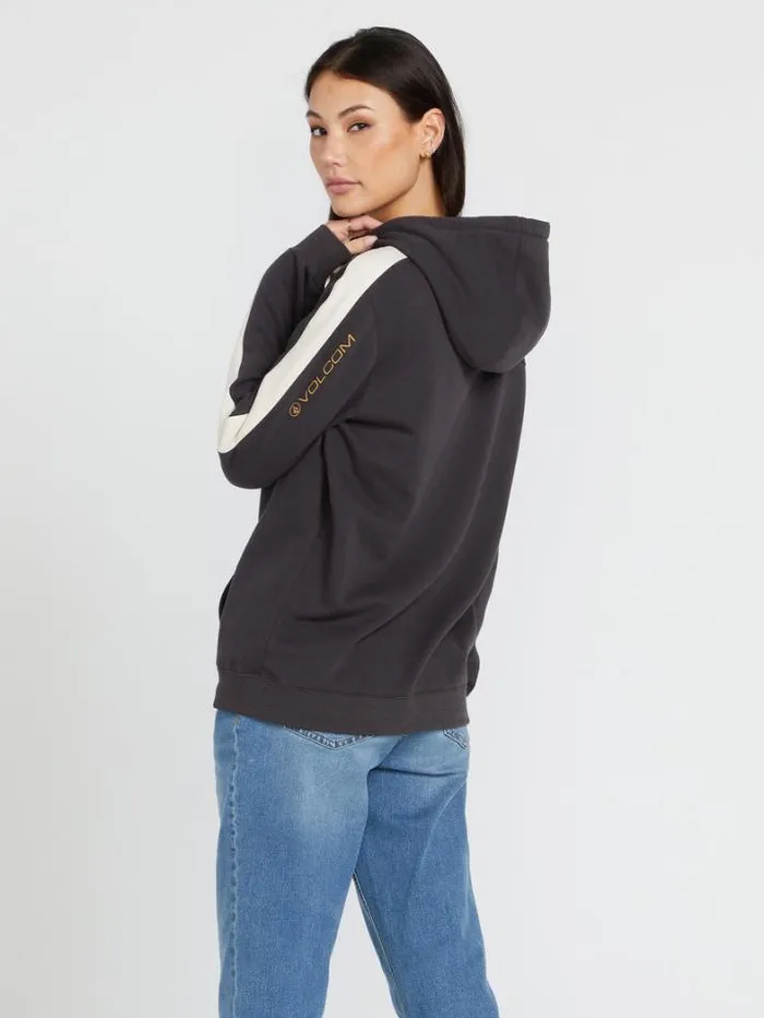 Womens Hoodies and Sweatshirts Volcom Walk It Out 2 Hoodie 8211 Vintage Black
