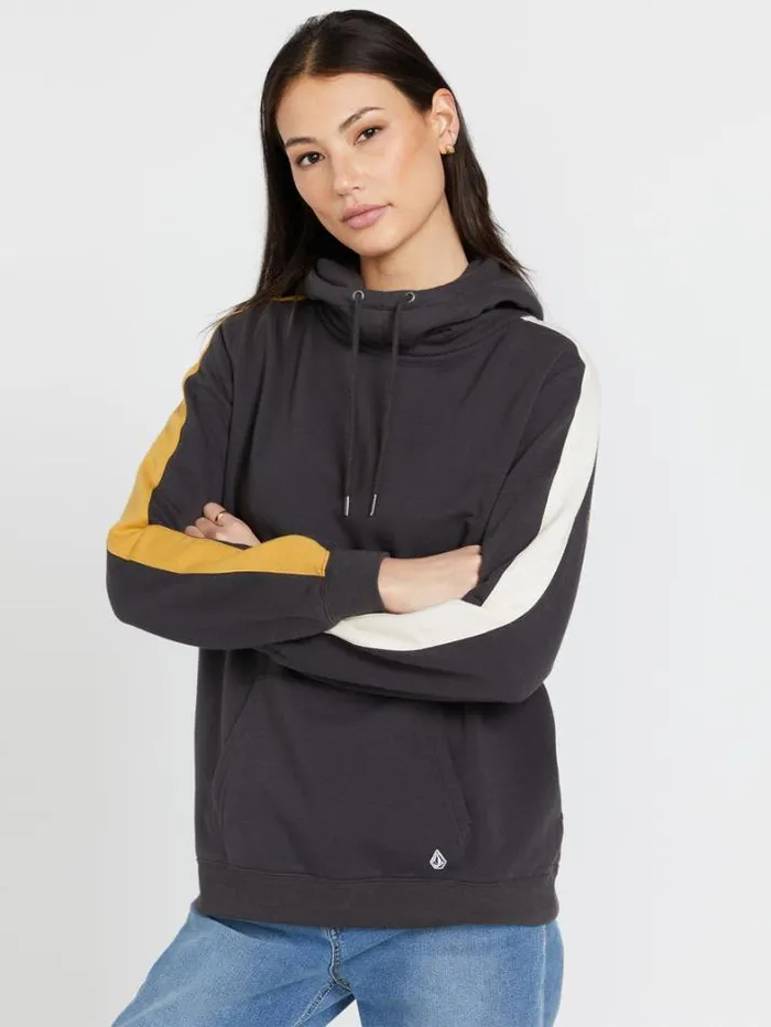 Womens Hoodies and Sweatshirts Volcom Walk It Out 2 Hoodie 8211 Vintage Black