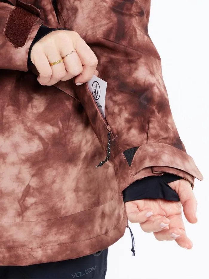 Womens Jackets Volcom Fern Insulated Gore Pullover 8211 Pink Salt Wash