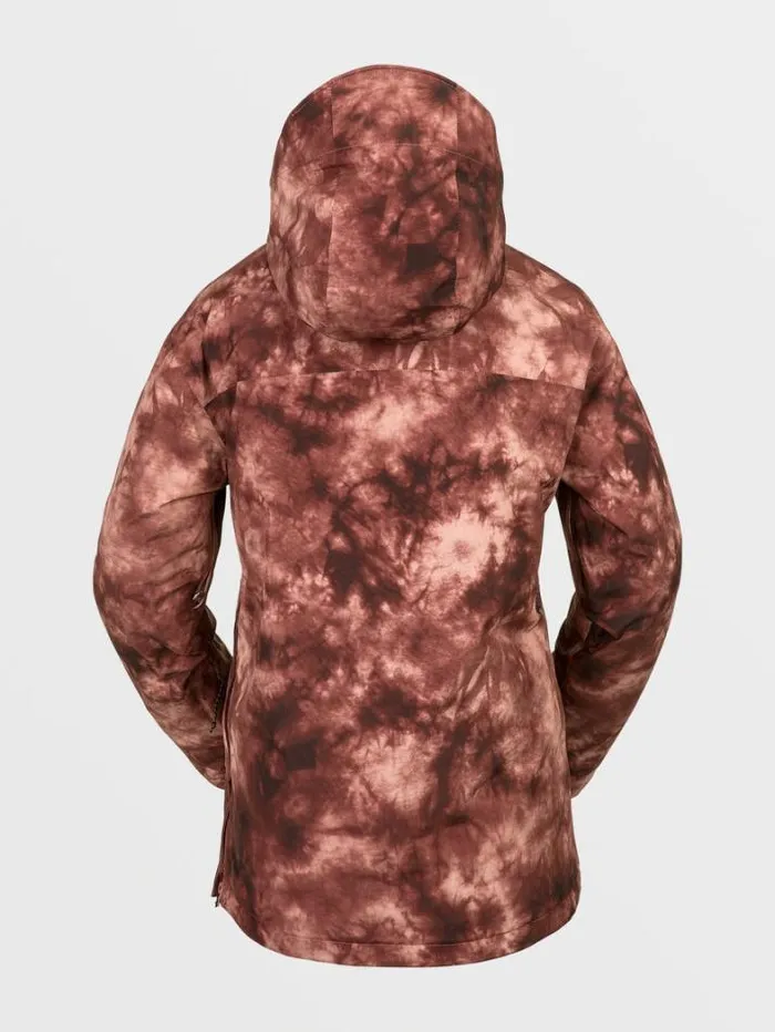 Womens Jackets Volcom Fern Insulated Gore Pullover 8211 Pink Salt Wash