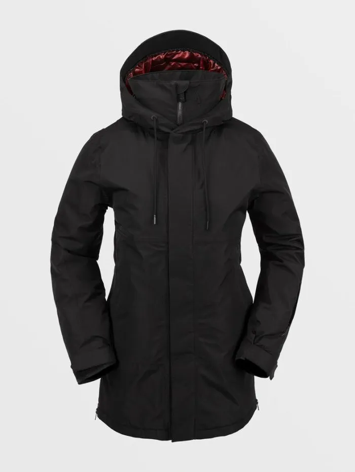 Womens Jackets Volcom Paxson 2L Tds Infrared Parka 8211 Black