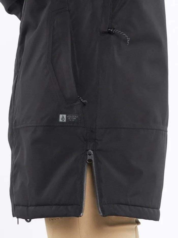 Womens Jackets Volcom Paxson 2L Tds Infrared Parka 8211 Black