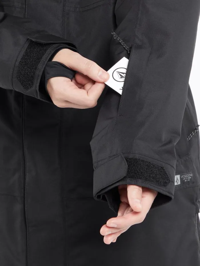 Womens Jackets Volcom Paxson 2L Tds Infrared Parka 8211 Black