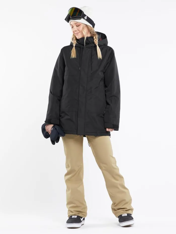 Womens Jackets Volcom Paxson 2L Tds Infrared Parka 8211 Black