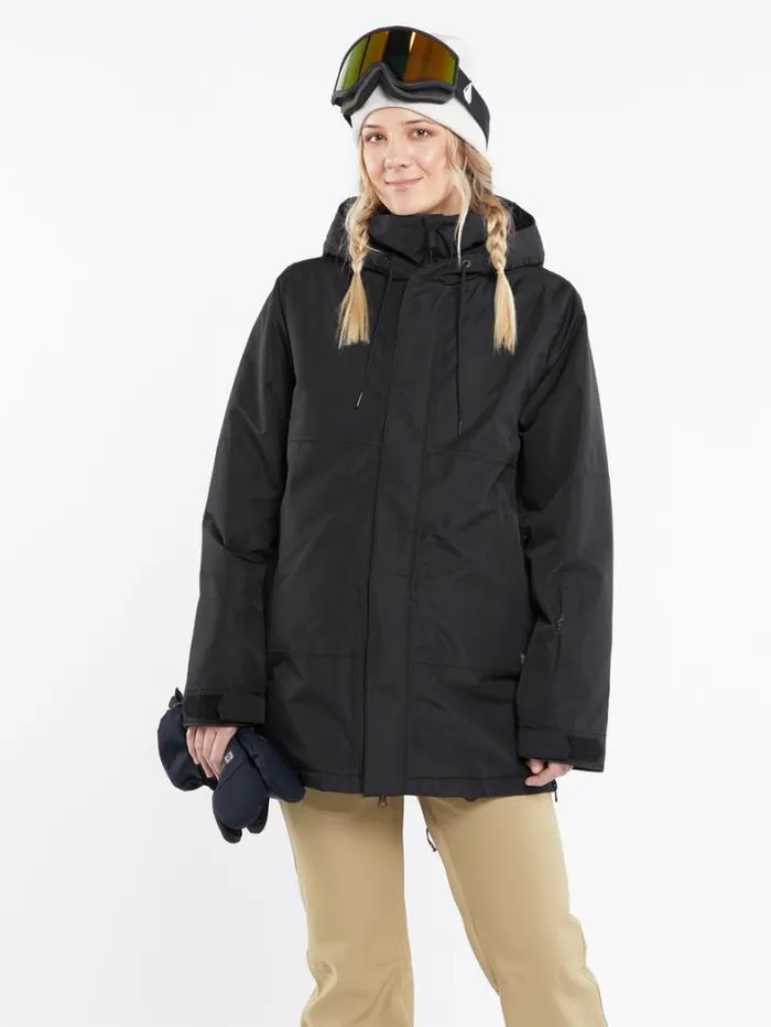 Womens Jackets Volcom Paxson 2L Tds Infrared Parka 8211 Black