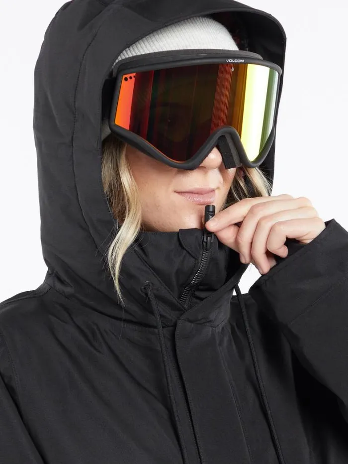 Womens Jackets Volcom Paxson 2L Tds Infrared Parka 8211 Black