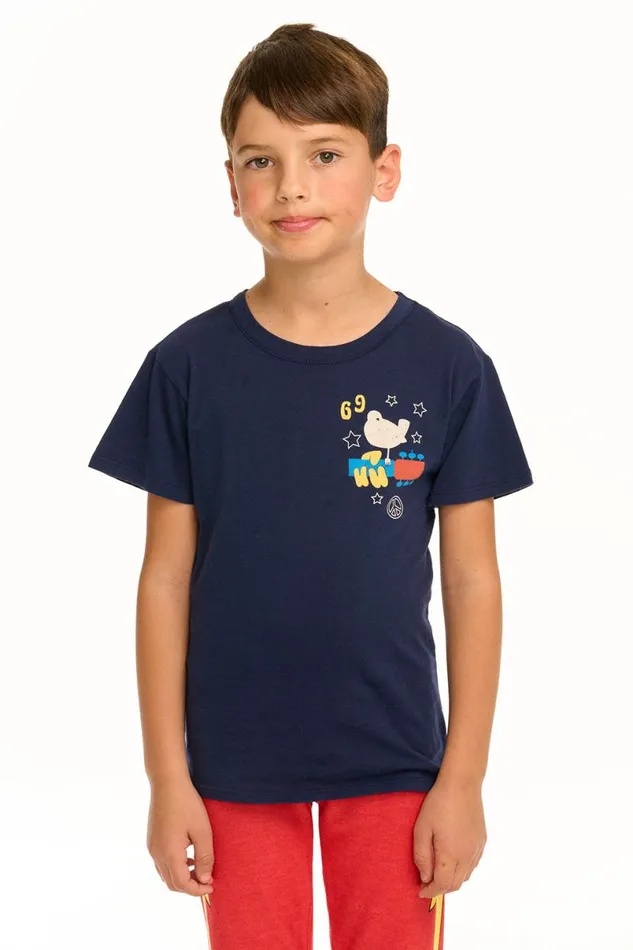 WomensKids Music Chaser Brand Woodstock 8211 Americana Tee