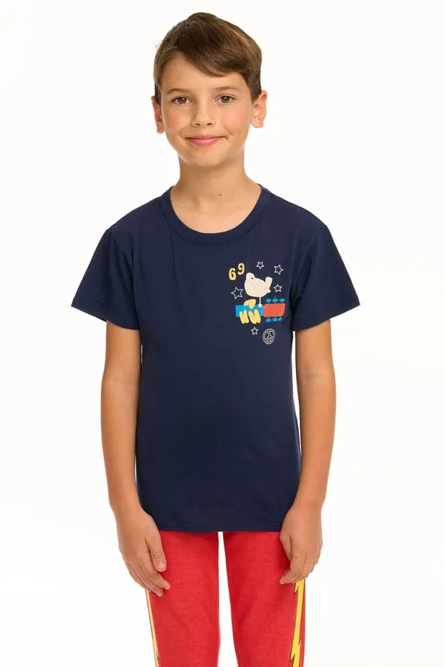 WomensKids Music Chaser Brand Woodstock 8211 Americana Tee