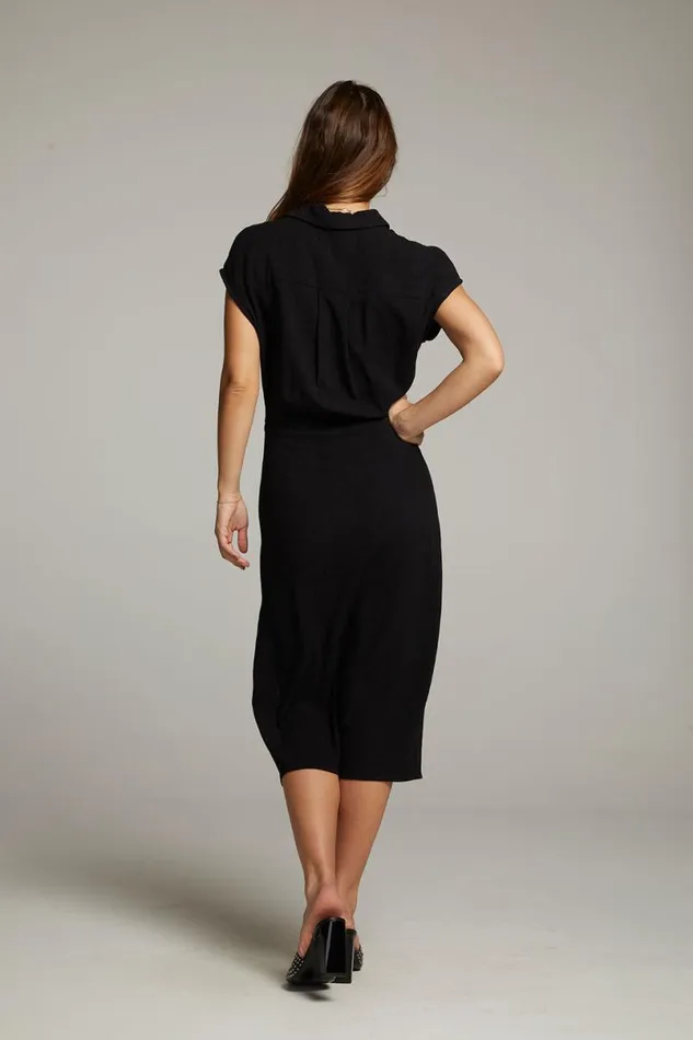 Womens Loungewear Chaser Brand Atlantic True Black Midi Dress