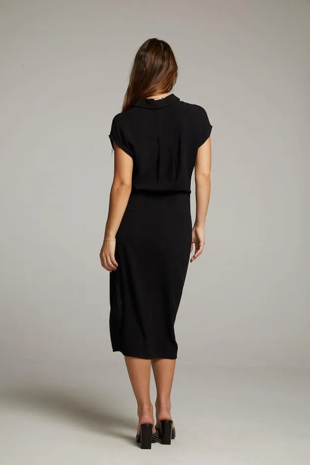 Womens Loungewear Chaser Brand Atlantic True Black Midi Dress