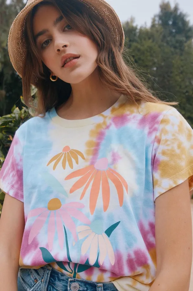 Womens Loungewear Chaser Brand Daisy Bunch Tee