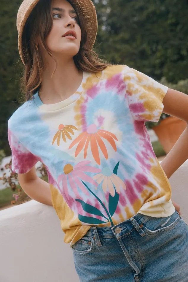 Womens Loungewear Chaser Brand Daisy Bunch Tee