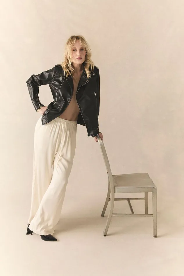 Womens Loungewear Chaser Brand Leee Starry White Trousers