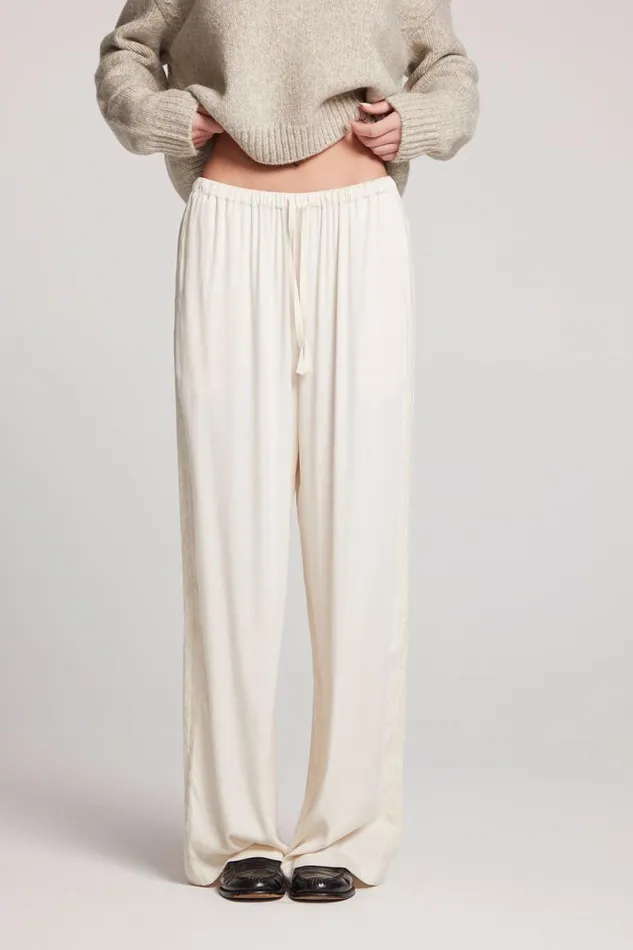 Womens Loungewear Chaser Brand Leee Starry White Trousers