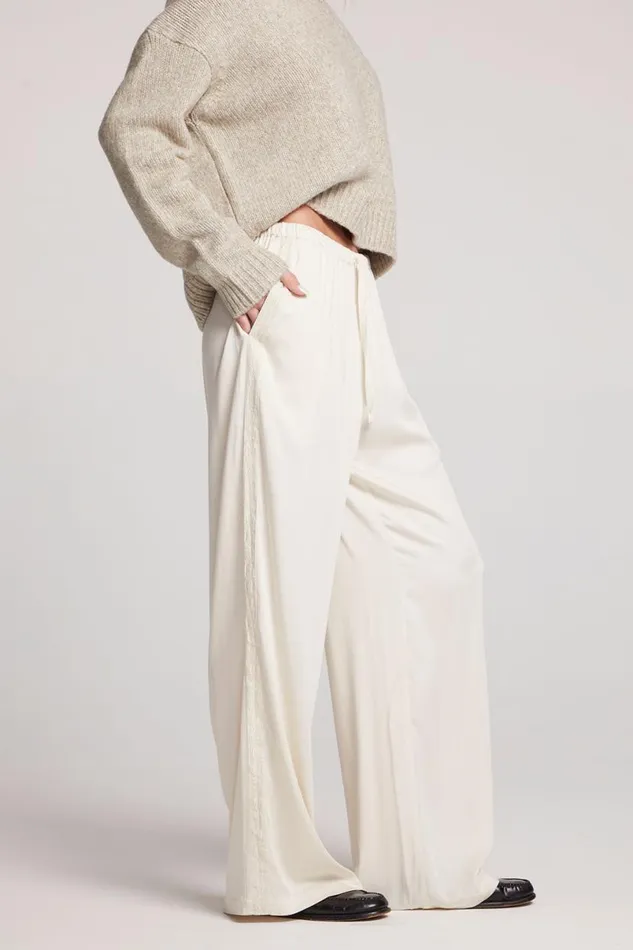 Womens Loungewear Chaser Brand Leee Starry White Trousers