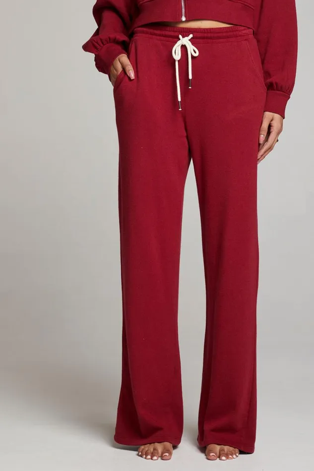 Womens Loungewear Chaser Brand Sandyy Blood Red Trousers