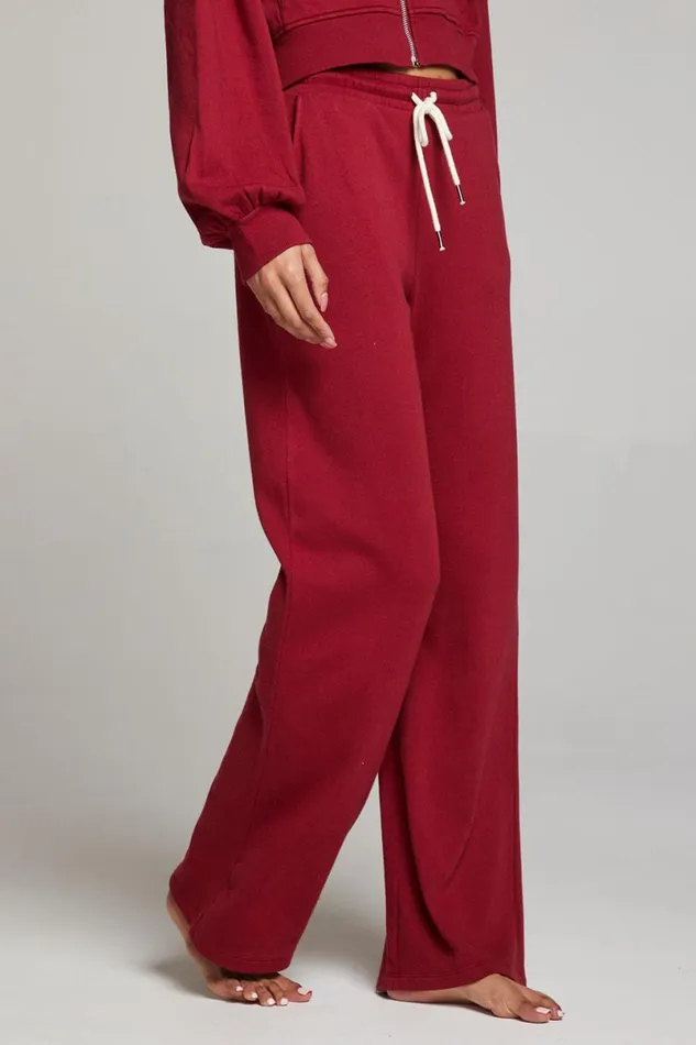 Womens Loungewear Chaser Brand Sandyy Blood Red Trousers