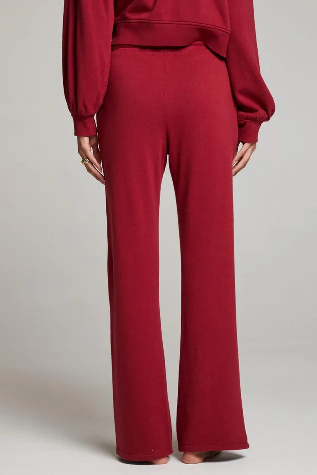 Womens Loungewear Chaser Brand Sandyy Blood Red Trousers