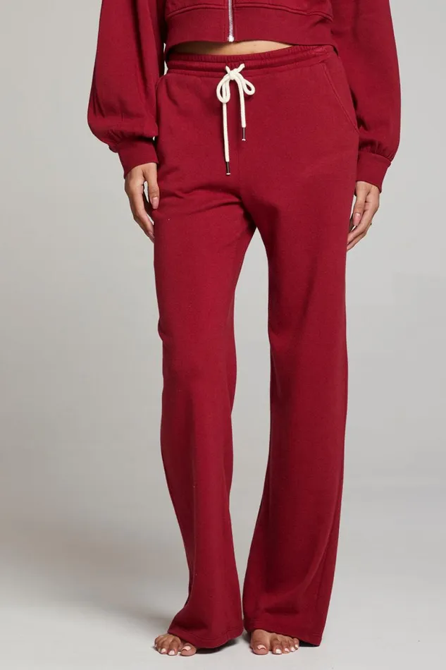 Womens Loungewear Chaser Brand Sandyy Blood Red Trousers
