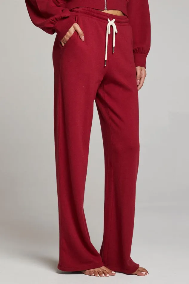 Womens Loungewear Chaser Brand Sandyy Blood Red Trousers