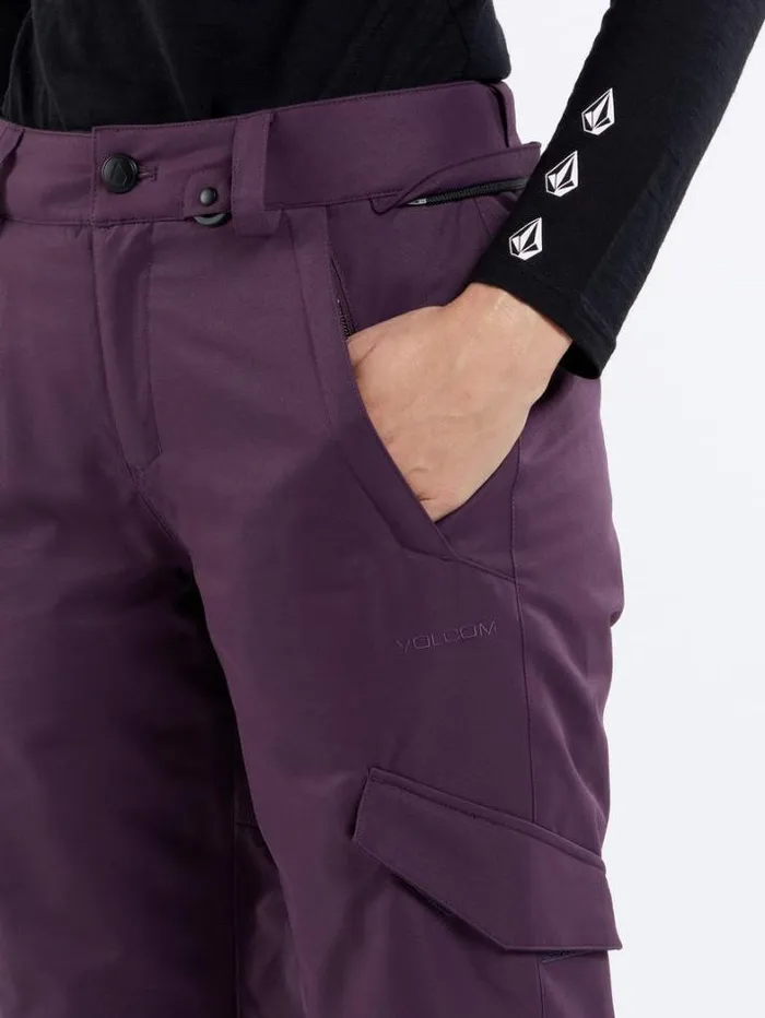 Womens Pants Volcom Bridger Insulated Pants 8211 Blackberry