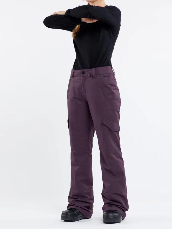 Womens Pants Volcom Bridger Insulated Pants 8211 Blackberry