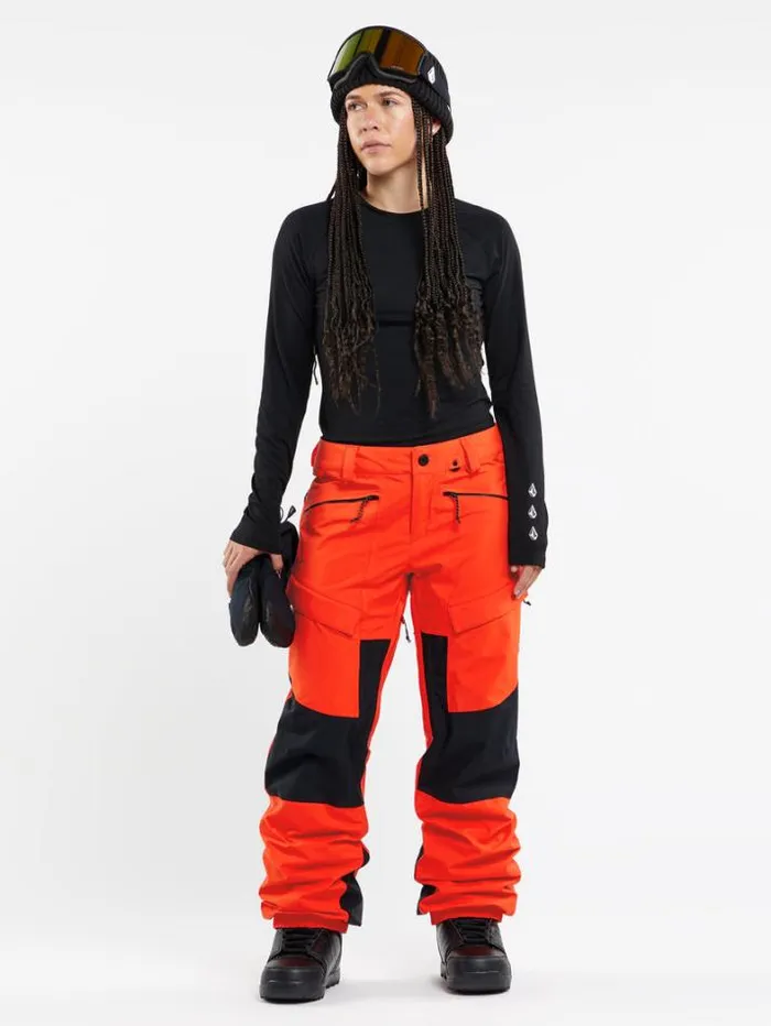 Womens Pants Volcom VCo At Stretch GoreTex Pants 8211 Orange Shock