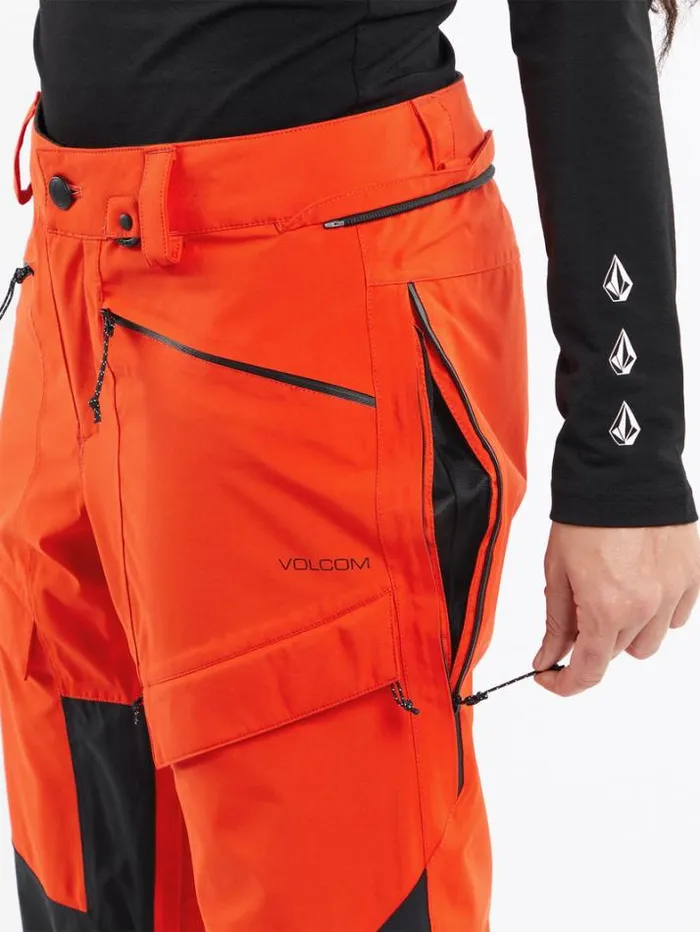 Womens Pants Volcom VCo At Stretch GoreTex Pants 8211 Orange Shock