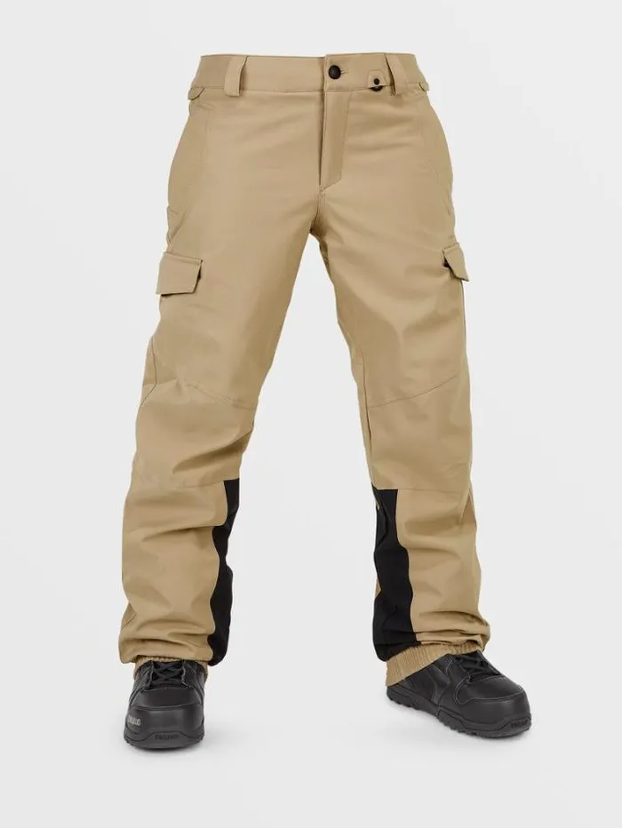 Womens Pants Volcom Wildling Pants 8211 Dark Khaki