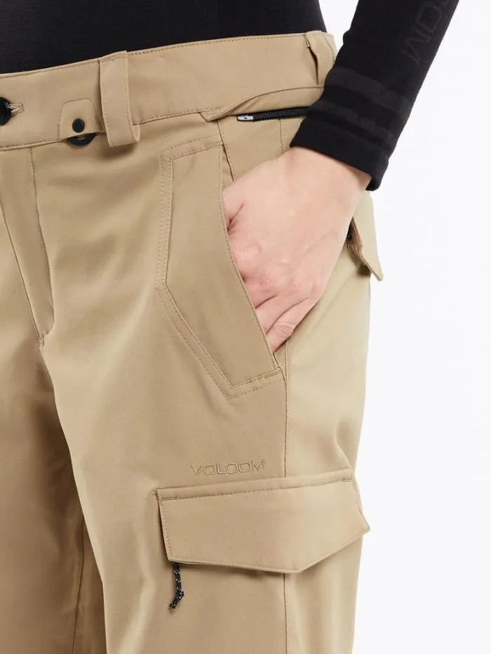 Womens Pants Volcom Wildling Pants 8211 Dark Khaki