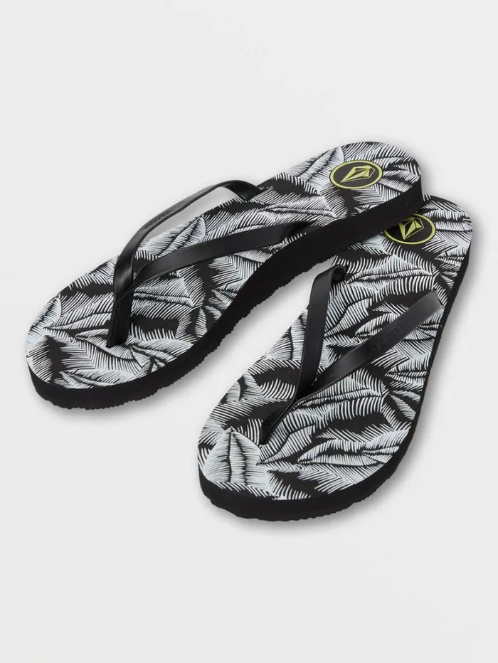 Womens Sandals Volcom Color Me Spring Sandals 8211 Black White