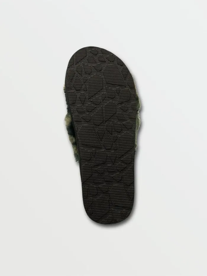 Womens Sandals Volcom Lived In Lounge Slippers 8211 Camouflage Womens Sandals Volcom Lived In Lounge Slippers 8211 Camouflage