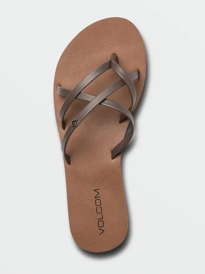 Womens Sandals Volcom New School II Sandals 8211 Brown