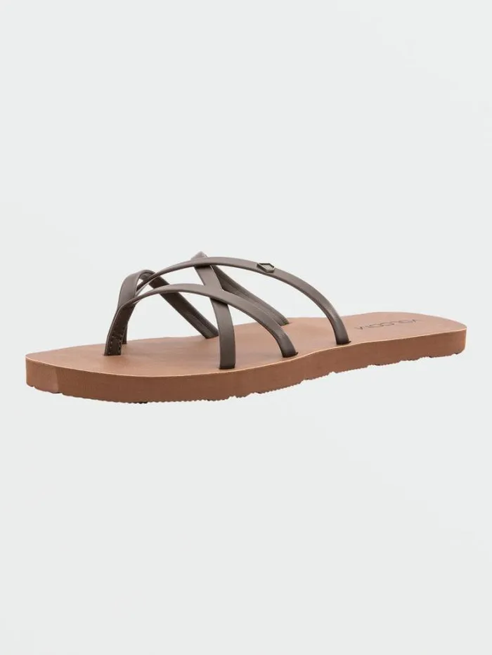 Womens Sandals Volcom New School II Sandals 8211 Brown