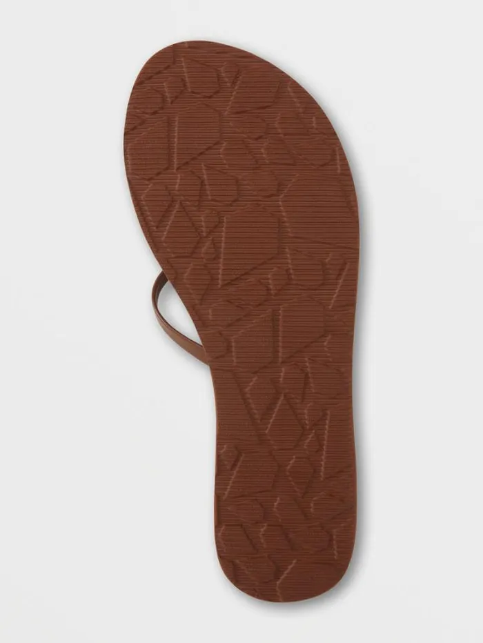 Womens Sandals Volcom New School II Sandals 8211 Cognac