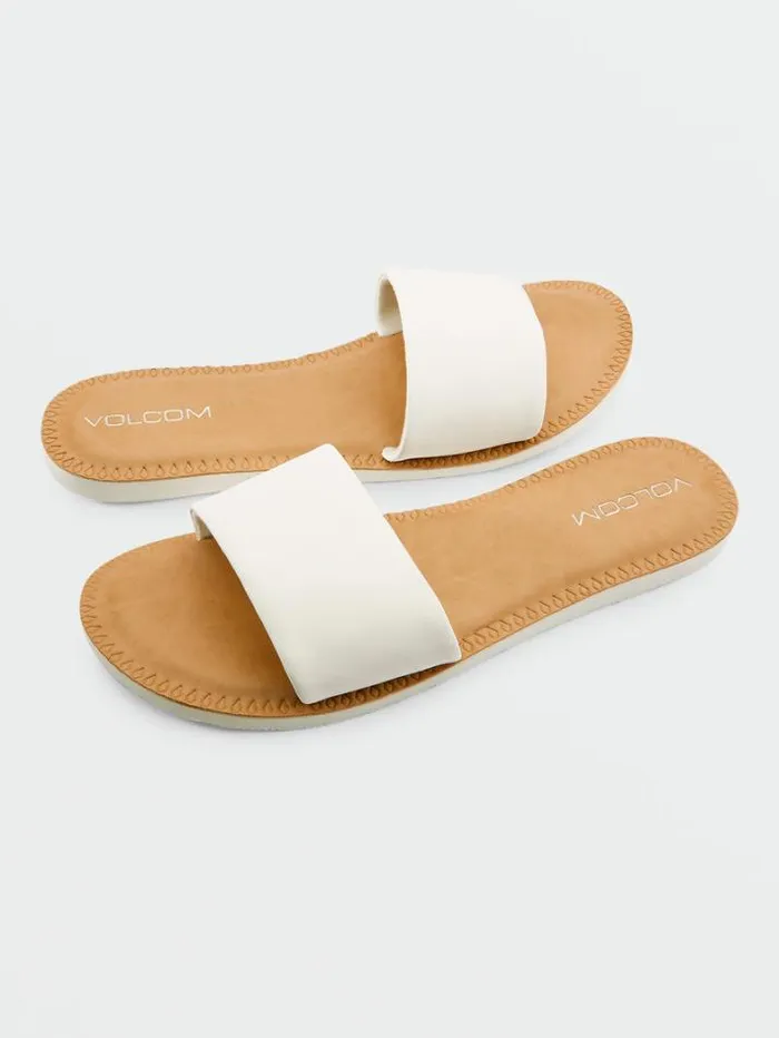 Womens Sandals Volcom Simple Slide Sandals 8211 White