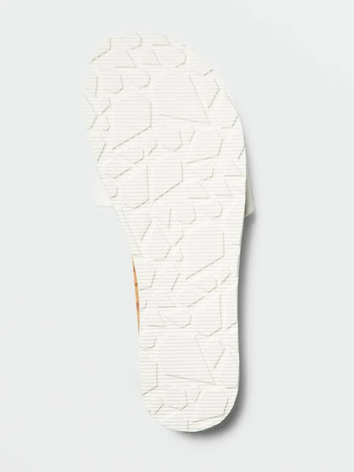 Womens Sandals Volcom Simple Slide Sandals 8211 White