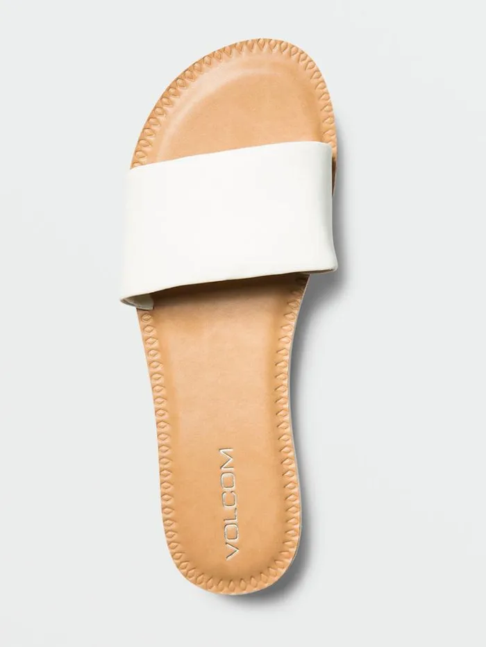 Womens Sandals Volcom Simple Slide Sandals 8211 White