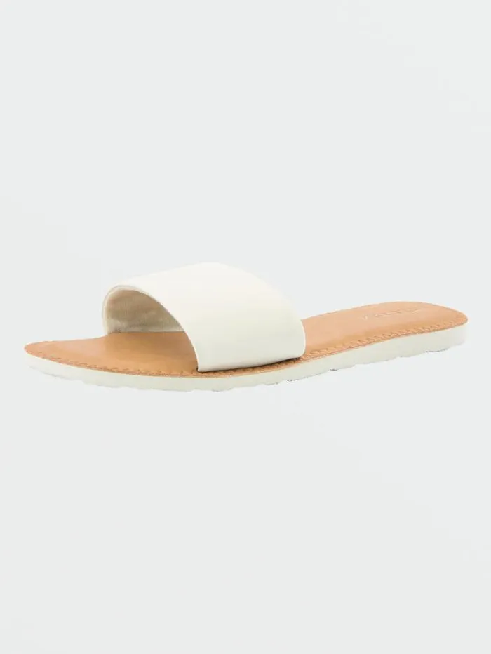 Womens Sandals Volcom Simple Slide Sandals 8211 White