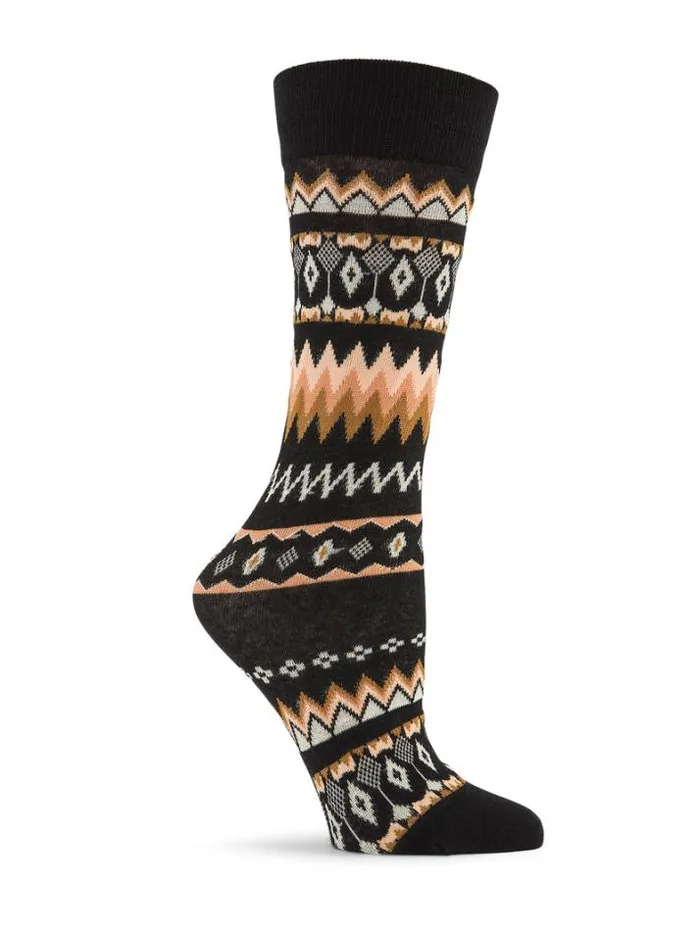 Womens Socks Volcom Not Fairisle Socks 8211 Vintage Black