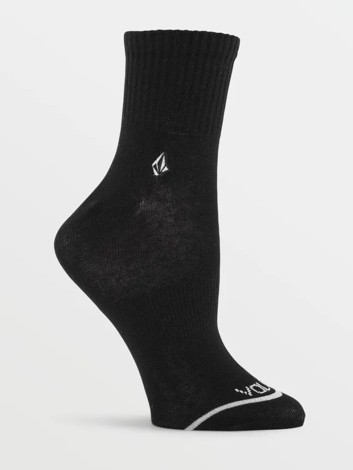 Womens Socks Volcom The New Crew 3 Pack Socks 8211 Assorted Colors