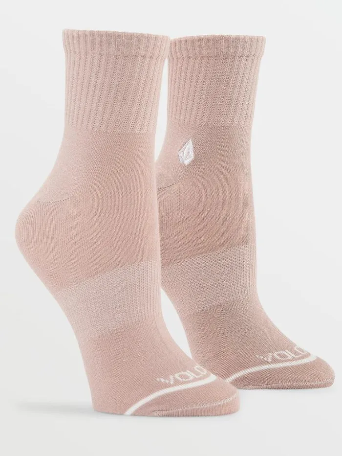 Womens Socks Volcom The New Crew 3 Pack Socks 8211 Assorted Colors