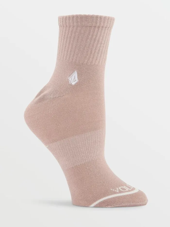 Womens Socks Volcom The New Crew 3 Pack Socks 8211 Assorted Colors