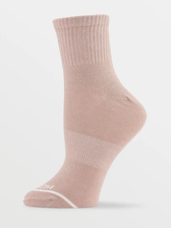 Womens Socks Volcom The New Crew 3 Pack Socks 8211 Assorted Colors